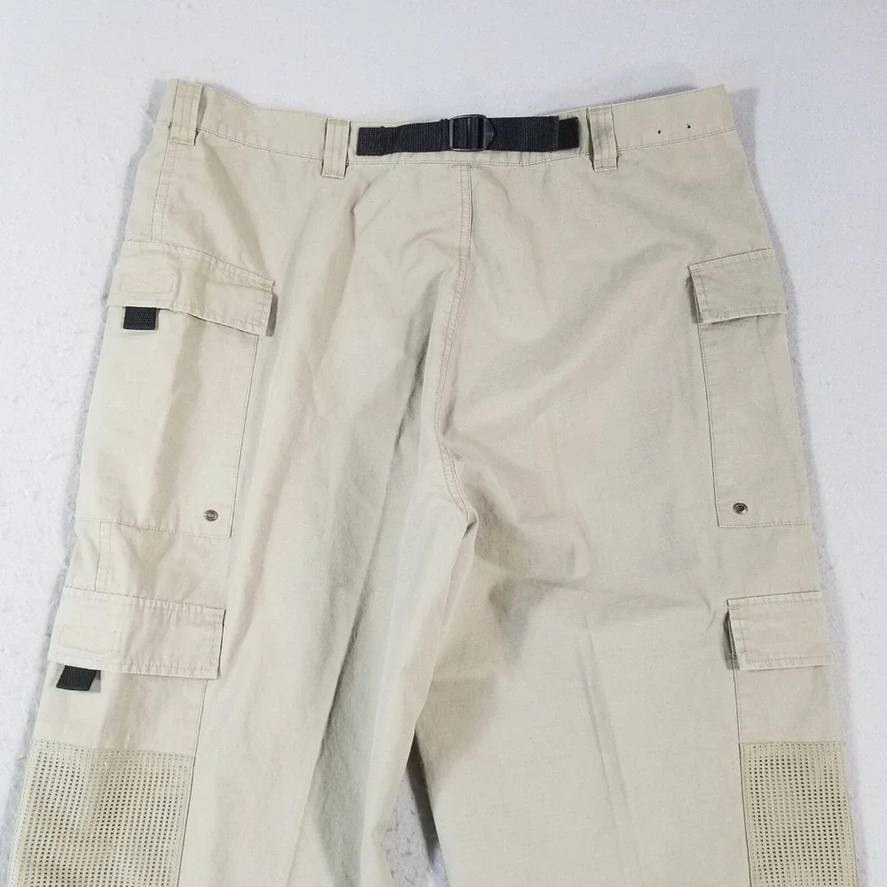 Timberland cargo hiking pants men's 40 x 32 khaki green lightweight cotton